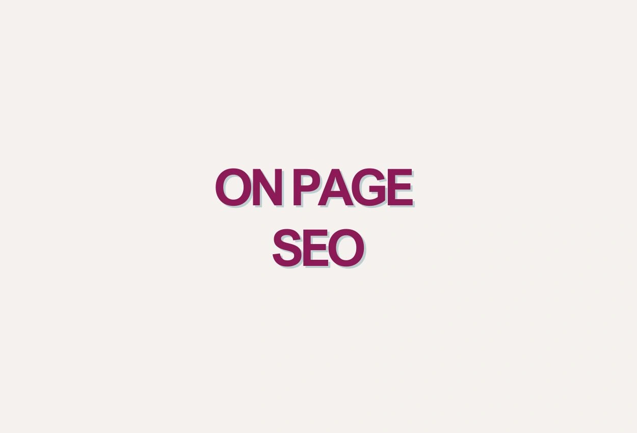 on page SEO