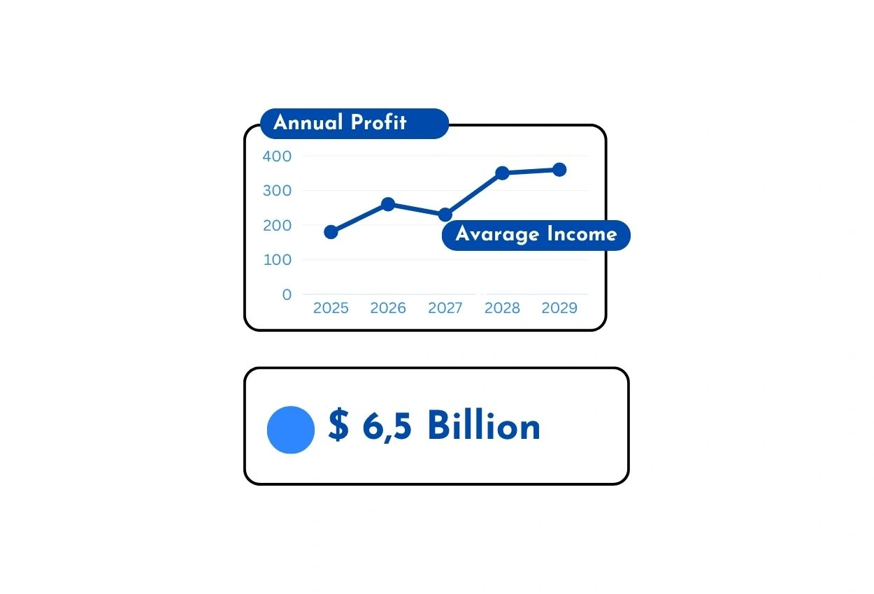 website annual profit